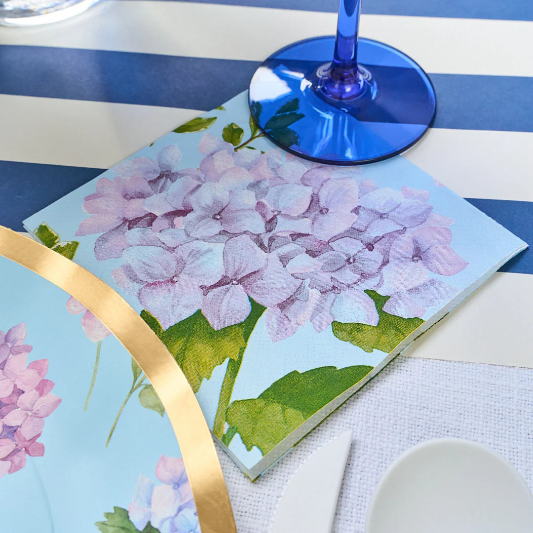 Hortensias de servilleta de cóctel