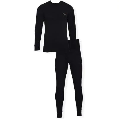 Conjunto Térmico de Waffle Negro para Hombre