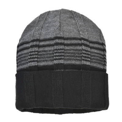 GORRO DE HOMBRE DE PUNTO ACANALADO