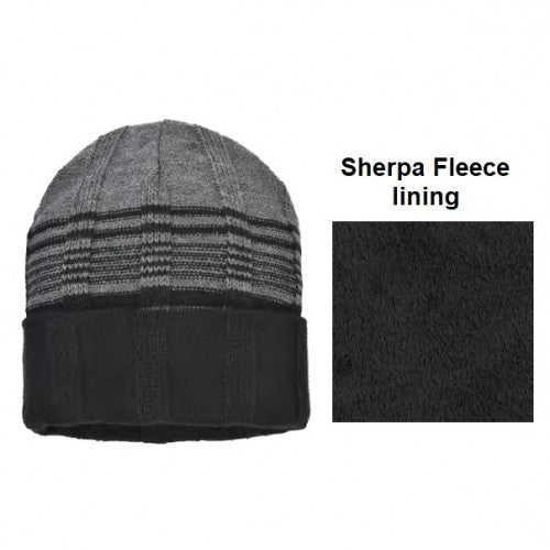 MENS RIB KNIT CUFF HAT