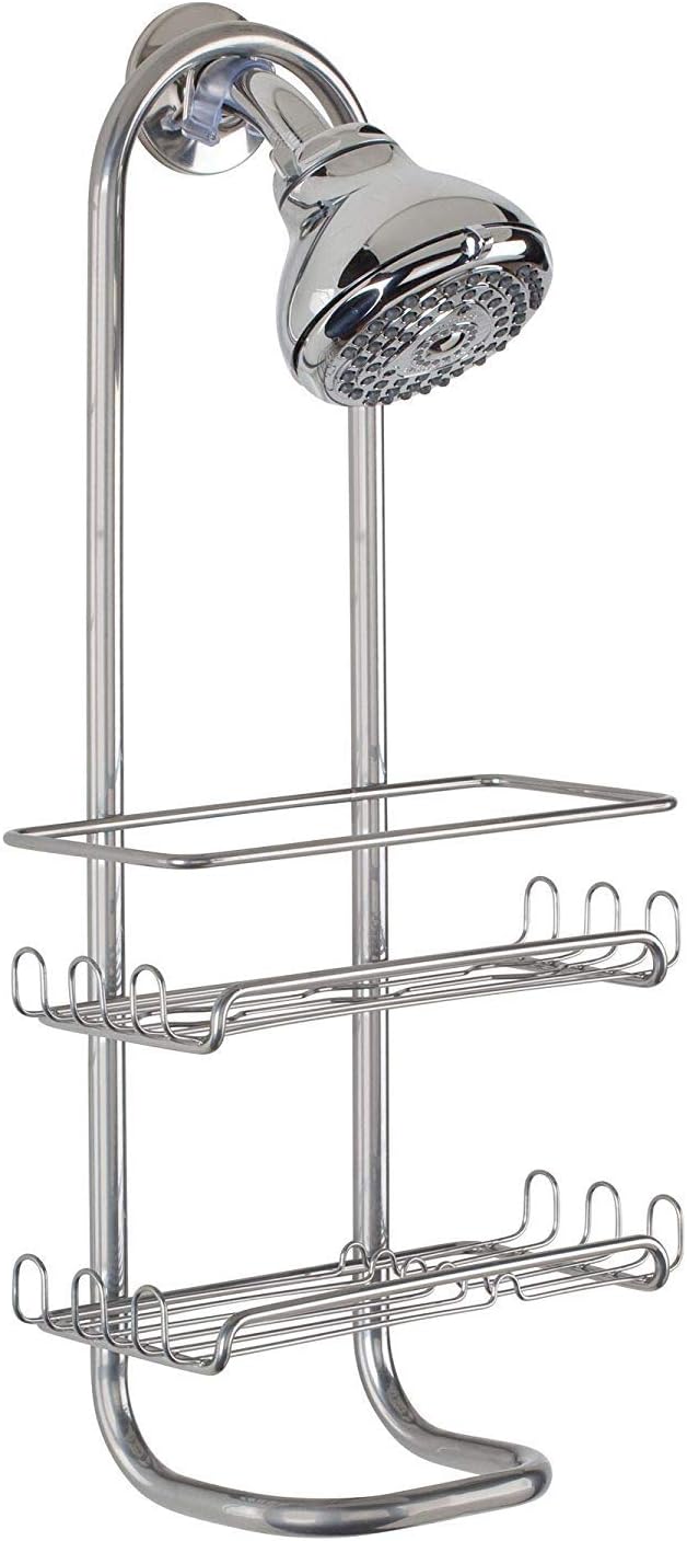 Organizador de ducha plateado