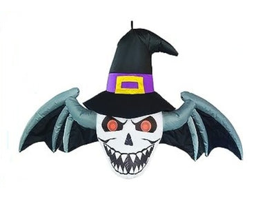 Cabeza de demonio con alas de murciélago inflable de [Longitud] pies