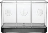Organizador de cubiertos Forma 2, negro mate/transparente