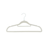 10PC Ivory Non-Slip Velvet Suit Hanger