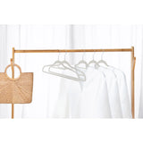 10PC Ivory Non-Slip Velvet Suit Hanger