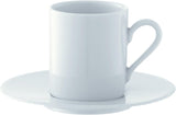 Cup and saucer set White, 12 pieces