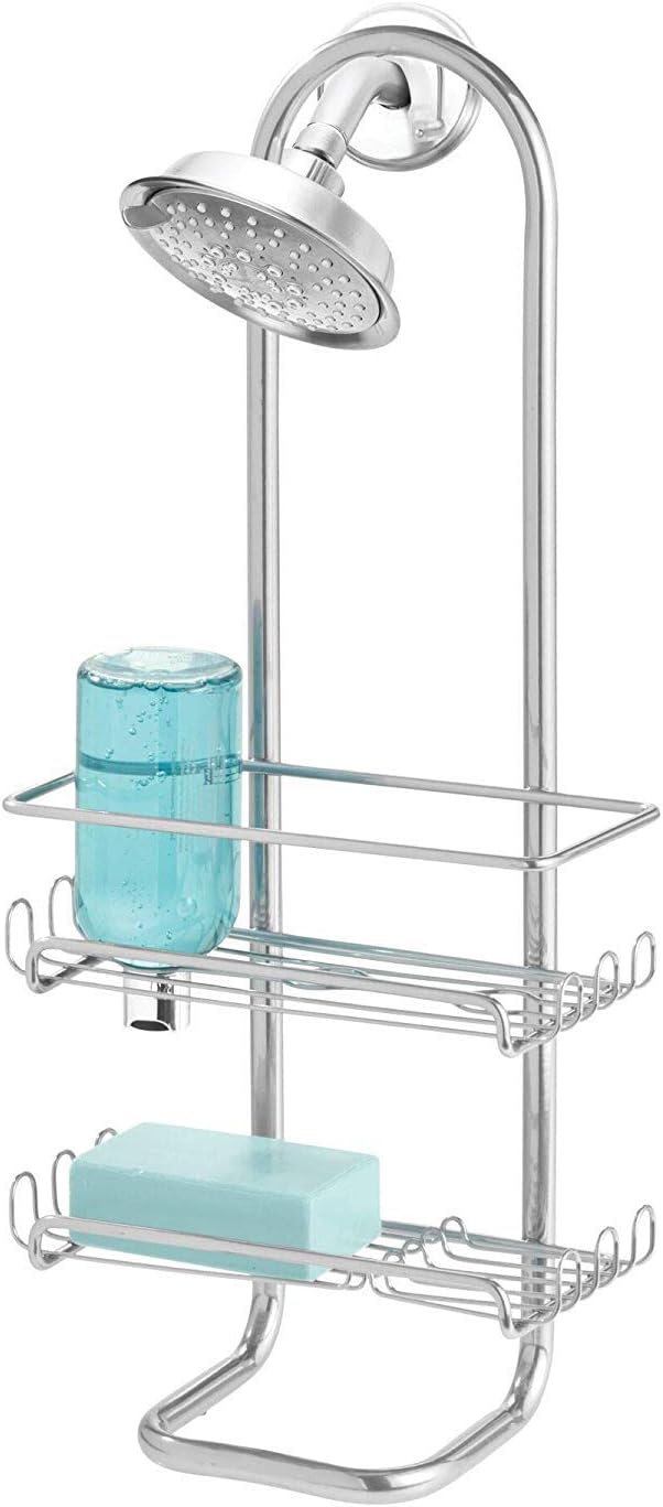 Organizador de ducha plateado