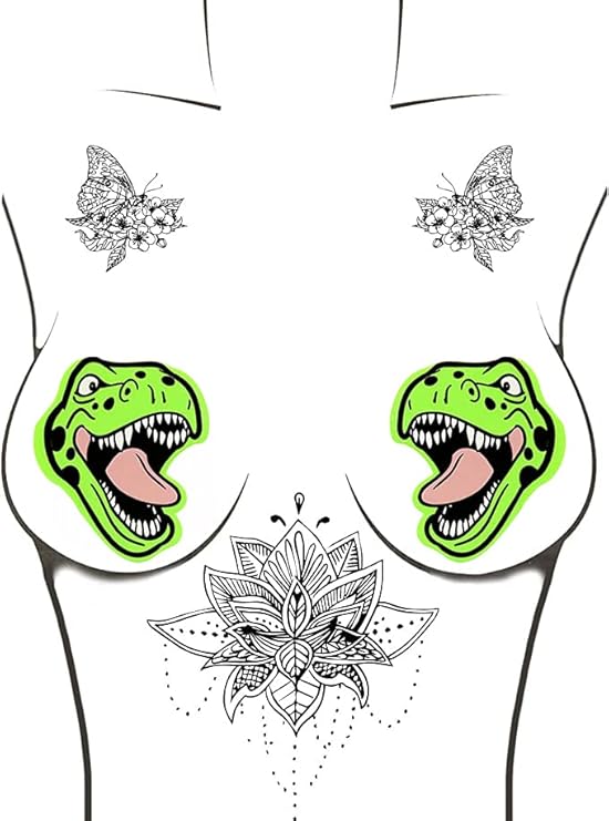 Apple Fruitella Neon Blacklight Sexy Trexy 2.0 Nipztix Pasties Nipple Covers
