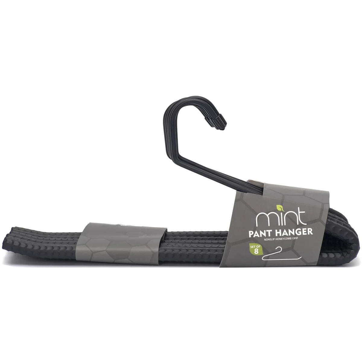 Negro/Negro Mate S/8 Pantalón Colgador de Panal