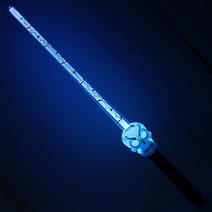 Calavera de gran globo intermitente con espada