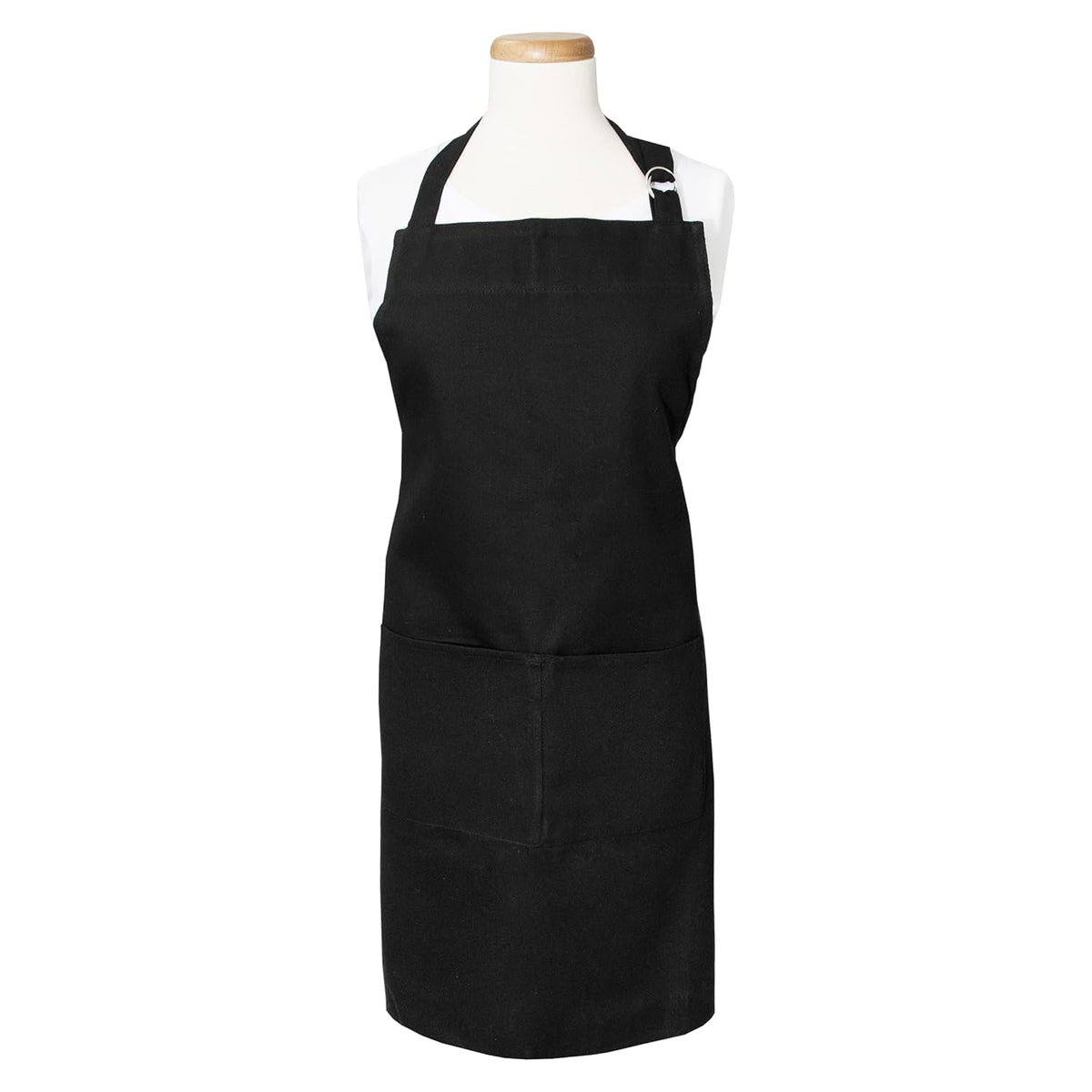 Delantal liso negro 28 x 34
