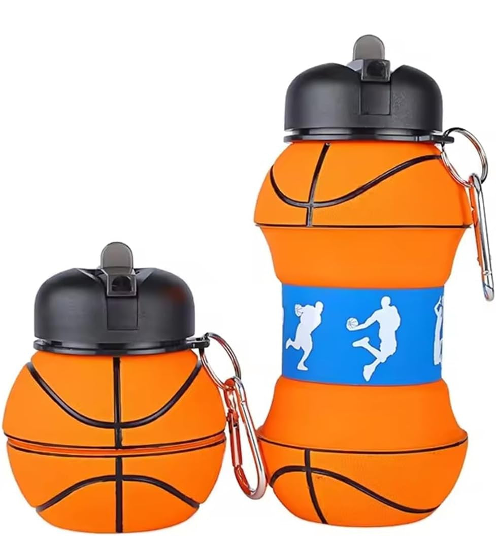 Botella plegable de baloncesto de 550 ml