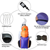 6FT Long Inflatable Ghost with Candy Cart