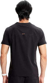 Men's  Partial Zip Top Black
