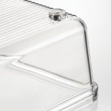 Contenedor organizador poco profundo RPET Linus de 15.24 cm x 38.1 cm x 5.08 cm Transparente
