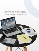 Modern Minimalist Small Round Table Casual Business Black