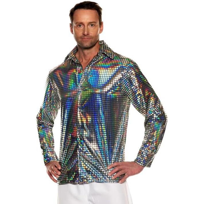 Camisa de discoteca holográfica