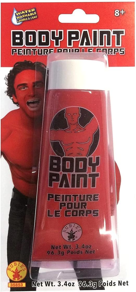 Pintura corporal roja