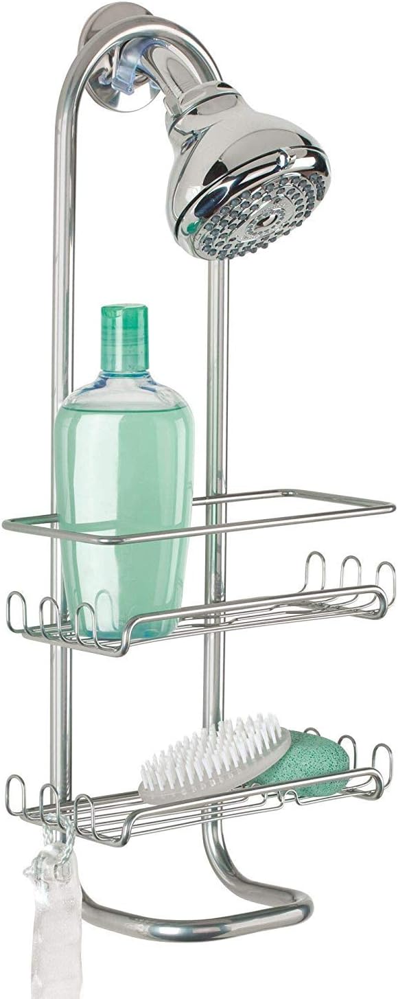 Organizador de ducha plateado