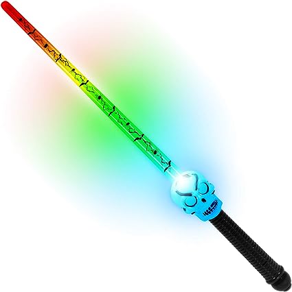 Calavera de gran globo intermitente con espada