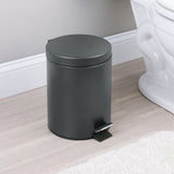 Cubo de pedal de 5 L, gris mate