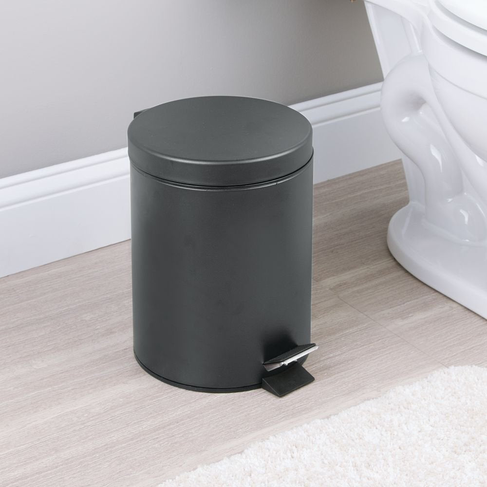 Cubo de pedal de 5 L, gris mate