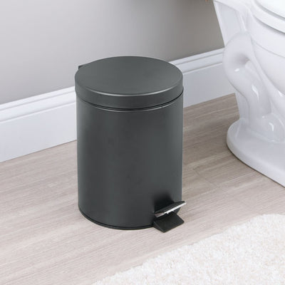 Cubo de pedal de 5 L, gris mate