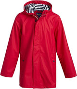 Solid Puffer Rain Jacket Red Boy