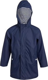 Solid Puffer Rain Jacket Navy Boy