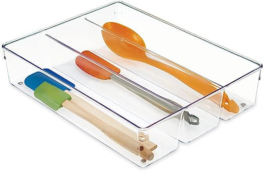 Linus Deep Organizador de Utensilios Transparente 26,67 x 34,92 x 7,62 cm