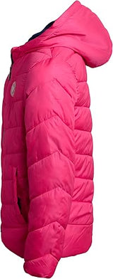 Solid Faux Packable Midwt Jacket Hot Pink