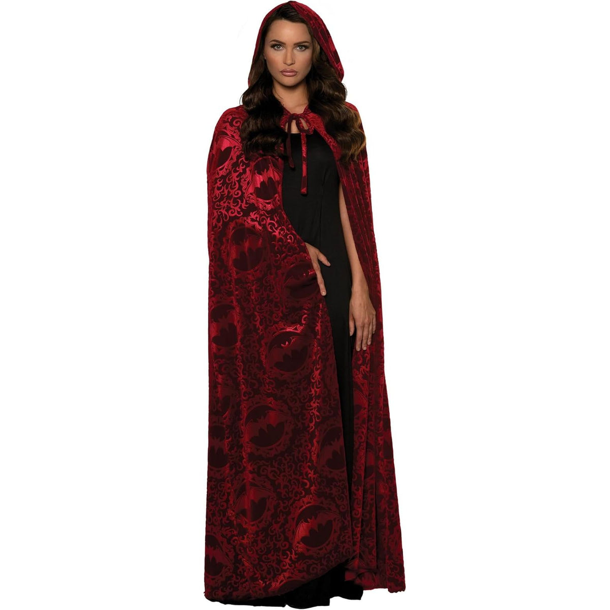 Capa con Capucha de Vampiro Roja