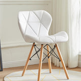 Nordic Tulip Plastic Dining Chair with Soft Cushion White