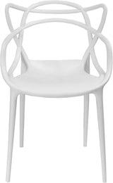 Colorful Modern Design Plastic Chair White