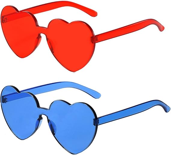 Gafas de sol con forma de corazón