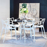 Colorful Modern Design Plastic Chair White