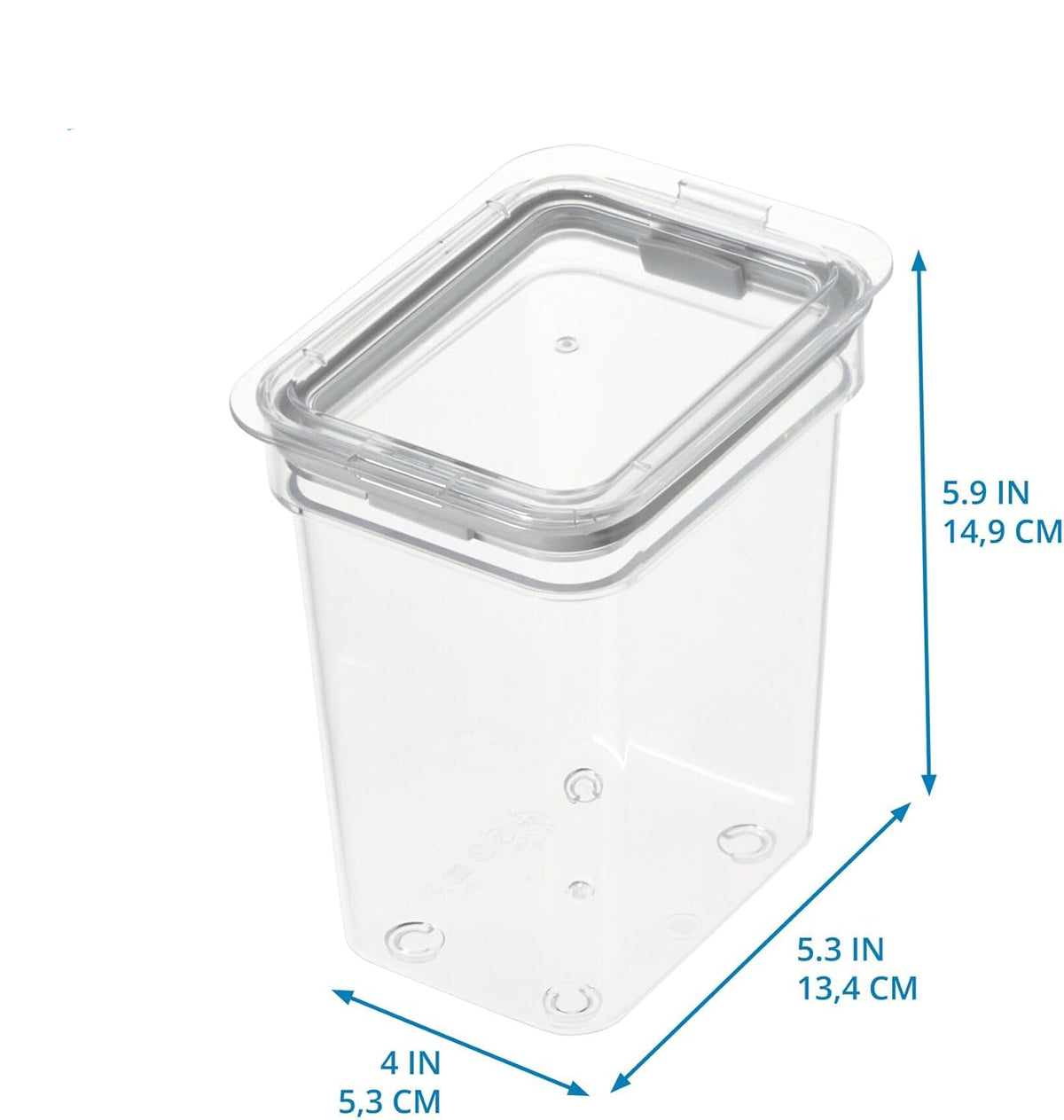 iD Fresh Small Tall Dry Goods Bin Clear