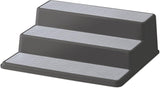 Non-Skid 3-Tier Spice Pantry Kitchen Cabinet Organizer Charcoal