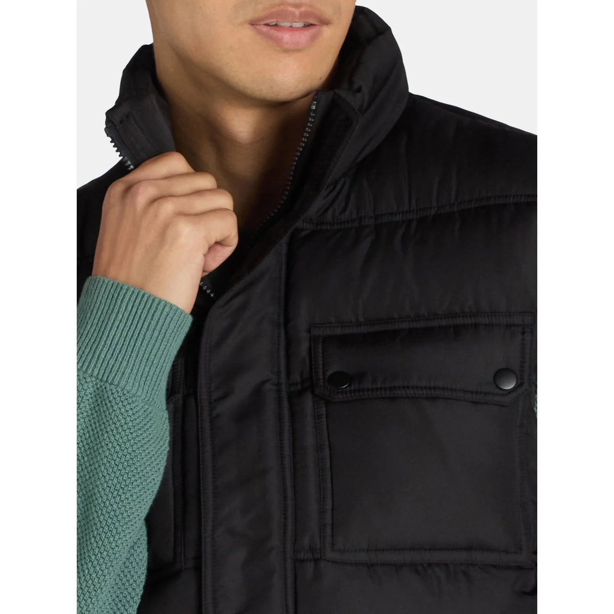 Chaleco acolchado  Chaleco acolchado con bolsillos  Negro