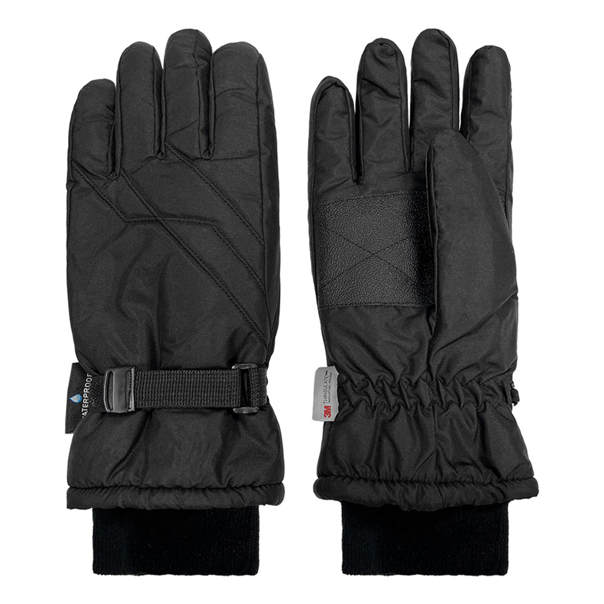 TASLON SKI GLOVE - BLACK ONLY
