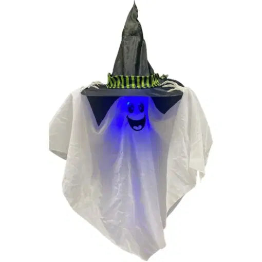 Fantasma de bruja de 33.5" con luz y sonido "peek-a-boo"