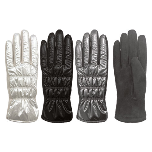 GUANTES ACOLCHADOS DE PLUMAS PARA MUJER