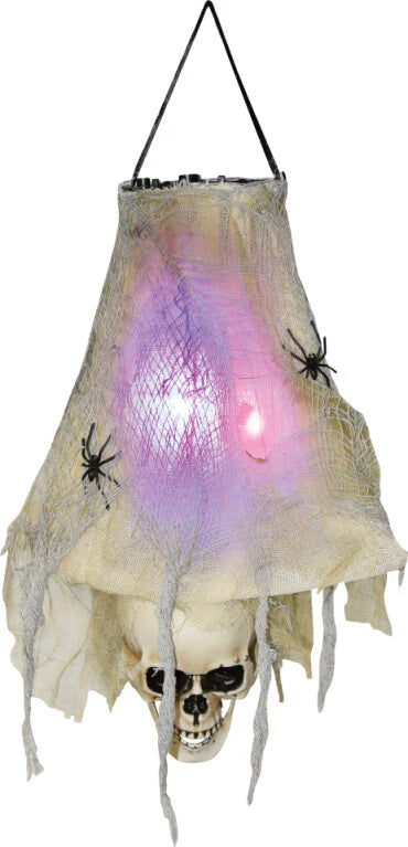 Linterna colgante de calavera luminosa de 19,7"