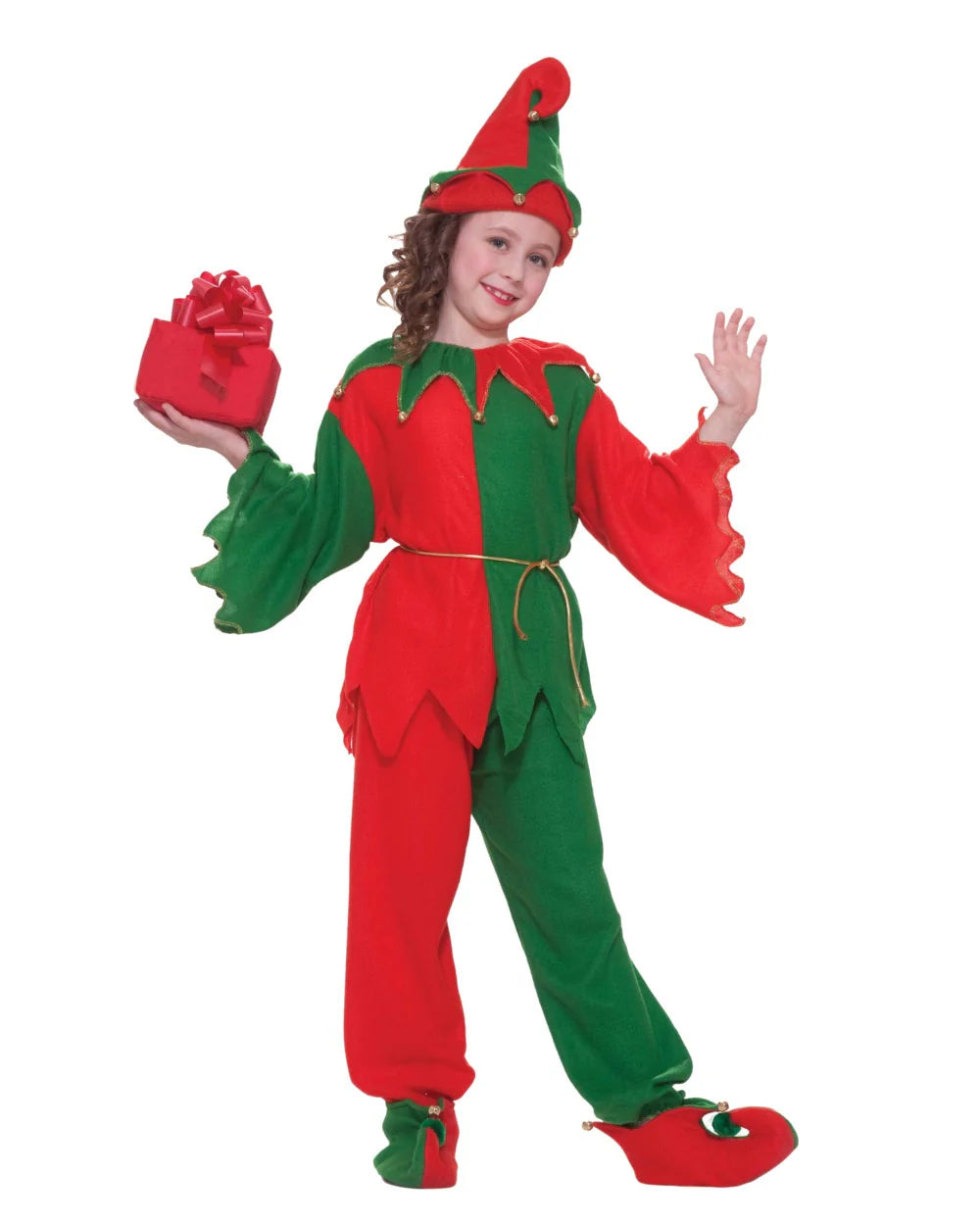 DISFRAZ DE ELFO DE PAPÁ NOEL UNISEX PARA NIÑOS