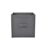 Caja de almacenamiento de tela no tejida, 30.5 x 30.5 x 30.5 cm, gris