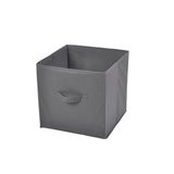 Caja de almacenamiento de tela no tejida, 30.5 x 30.5 x 30.5 cm, gris
