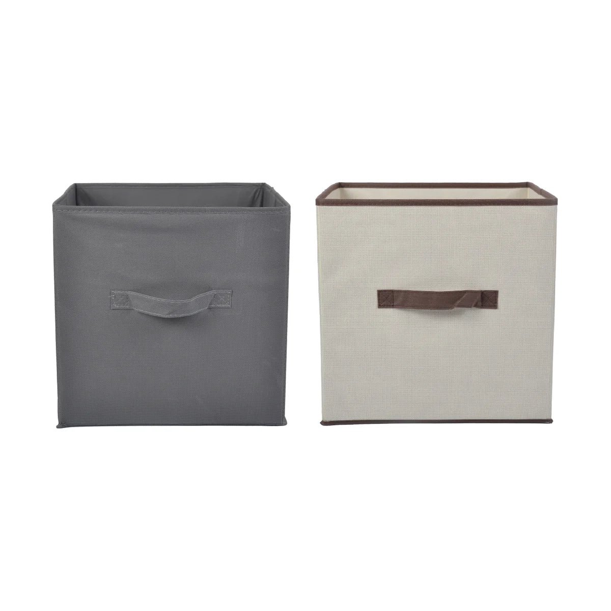 Caja de almacenamiento de tela no tejida, 30.5 x 30.5 x 30.5 cm, gris