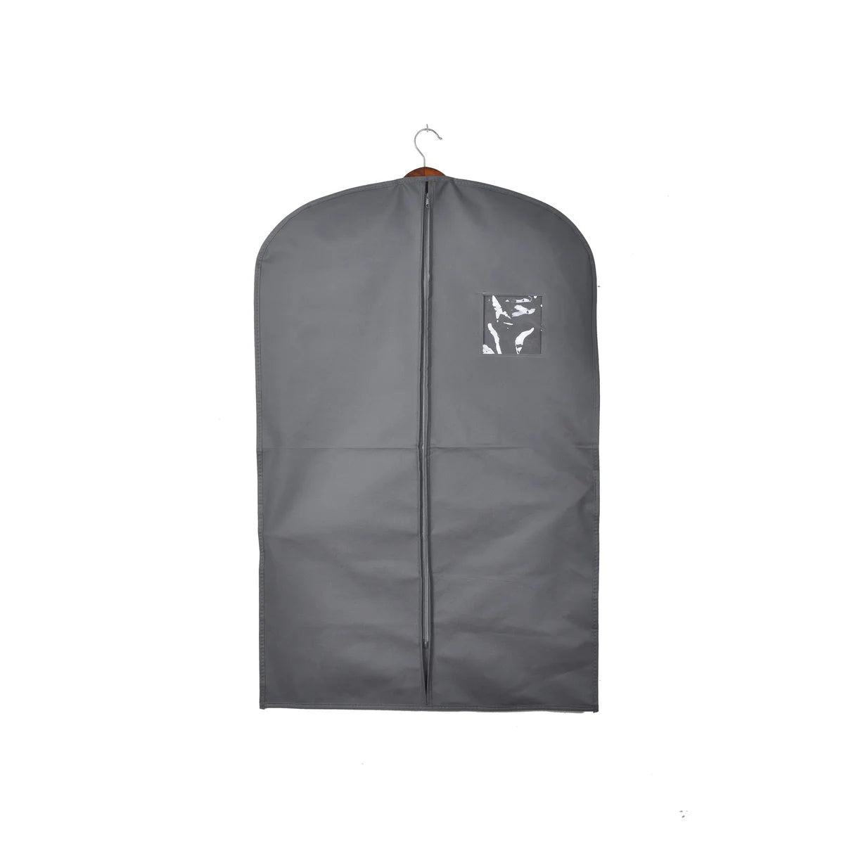 Bolsa para Traje de Tela No Tejida con Cremallera Negra de 23.65" x 36.25"