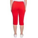Clamdigger Americana con dobladillo de escalera rojo - Ruby Rd
