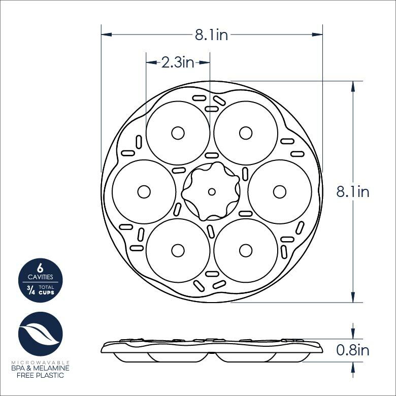 Molde para mini donas